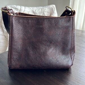 Portland Leather Triangle Bag- Cold Brew